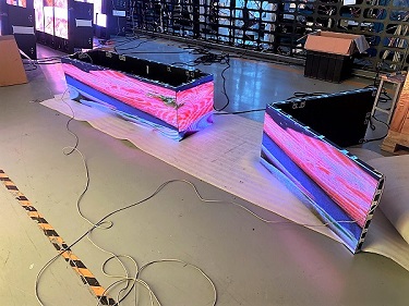 Ailokun Square ọwọn Led iboju